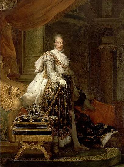 Retrato de Carlos X de Francia en traje de coronacion, Francois Gerard